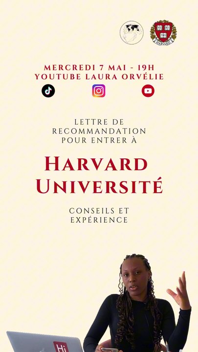 Lettre de reco - Harvard Université