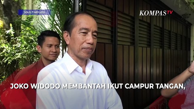 Momen Jokowi Bantah Cawe-cawe Mutasi Letjen Kunto Anak Try Sutrisno