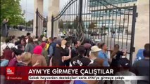 Sokak hayvanları destekçileri zorla AYM'ye girmeye çalıştı