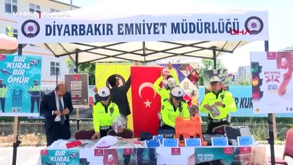 Diyarbakır’da trafik haftasında çocuklara farkındalık eğitimi