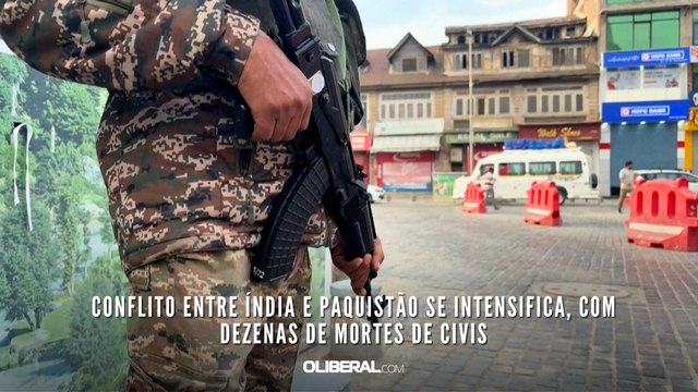 Conflito entre Índia e Paquistão se intensifica, com dezenas de mortes de civis
