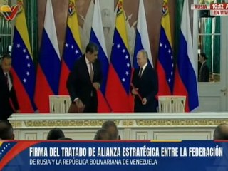 Venezuela y la Federación de Rusia firman Tratado de Alianza Estratégica en el Palacio del Kremlin