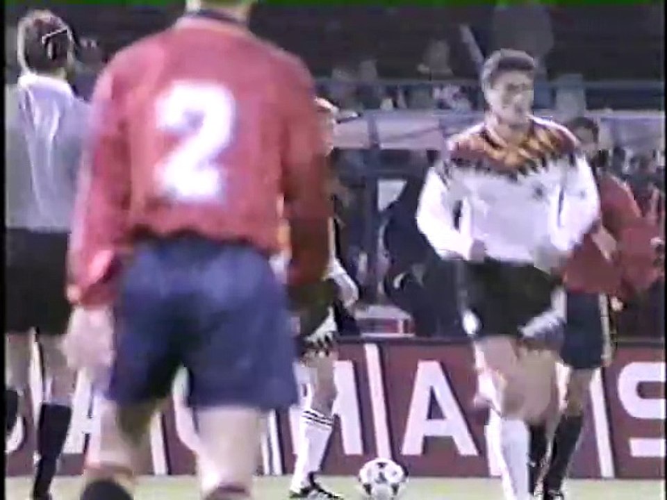 Spain v Germany 22 February 1995 Jürgen Klinsmann als neuer Kapitän