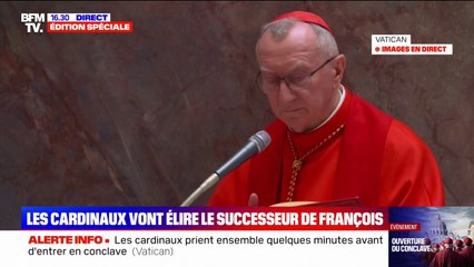 Les 133 cardinaux prient ensemble avant d'entrer en conclave