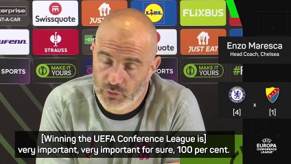 Maresca reiterates desire to lift the Conference League with Chelsea