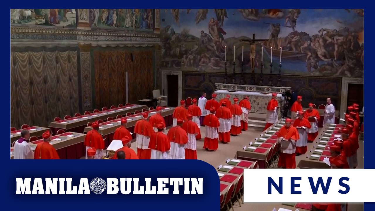 Cardinal electors enter Sistine Chapel for ceremony to open conclave to choose next pope