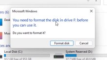 How  Do i Fix You Need to Format The Disk in Drive Before You Can Use it