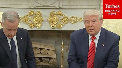 'Never Say Never': Trump Says Canada Might Someday Be For Sale In Front Of PM Mark Carney