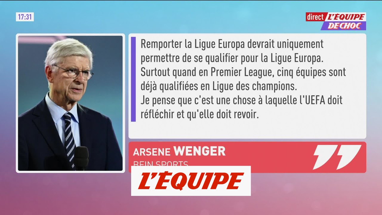 Wenger veut revoir la règle qui qualifie le vainqueur de la C3 en C1 - Foot - C1