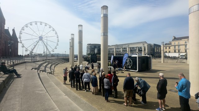Hundreds line up to get their hearts checked