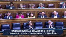 Cayetana humilla a Bolaños en 2 minutos: 