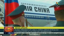 Chinese President Xi Jinping arrives in Moscow of Victory Day Celebrations