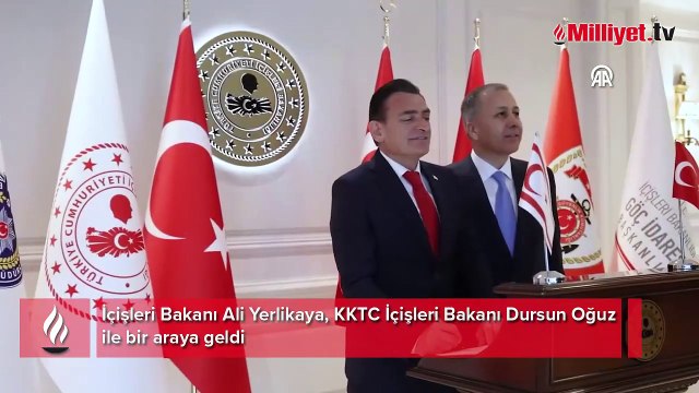 İçişleri Bakanı Yerlikaya, KKTC'li mevkidaşı Oğuz ile görüştü