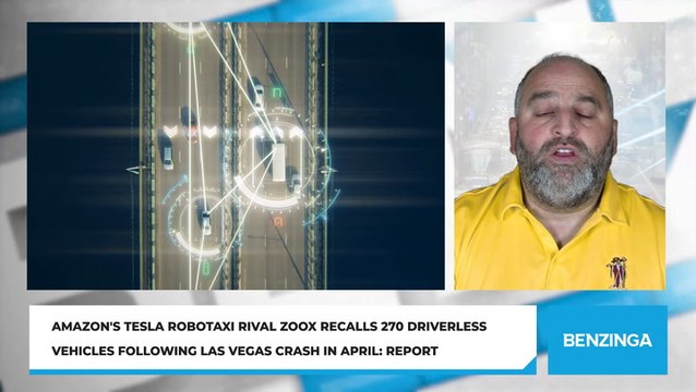 Amazon's Tesla Robotaxi Rival Zoox Recalls 270 Driverless Vehicles Following Las Vegas Crash In April: Report