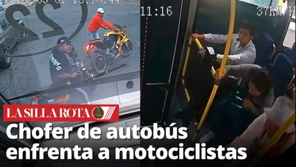 Persecución en Toluca: Chofer enfrenta a motociclistas