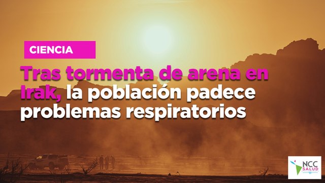 Tras tormenta de arena en Irak, la población padece problemas respiratorios