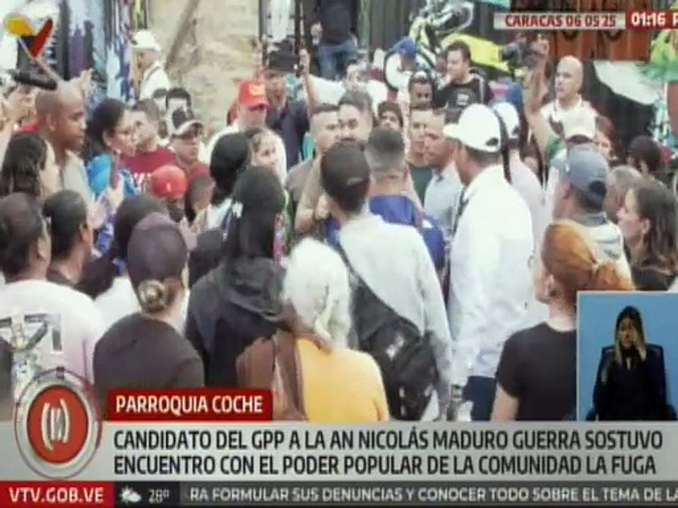 Candidato Nicolás Maduro Guerra visitó a los habitantes de la comunidad La Fuga en la pquia. Coche