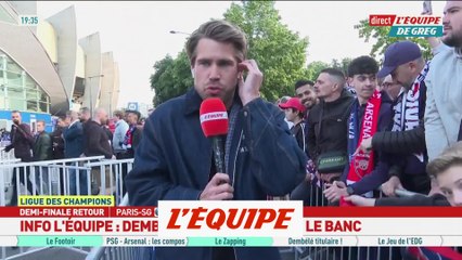 Dembélé sur le banc pour la demi-finale retour contre Arsenal - Foot - C1 - PSG
