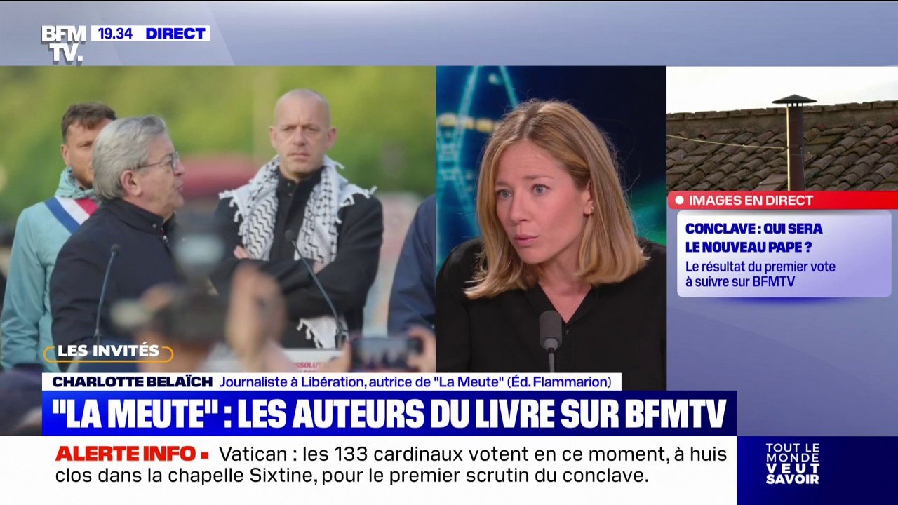 "Il se laisse aspirer par sa colère": Charlotte Belaïch, autrice de "La Meute", raconte "un coup de genou" mis par Jean-Luc Mélenchon à un collaborateur