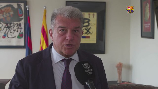 El mensaje de Laporta contra el árbitro Marciniak tras perder la Champions