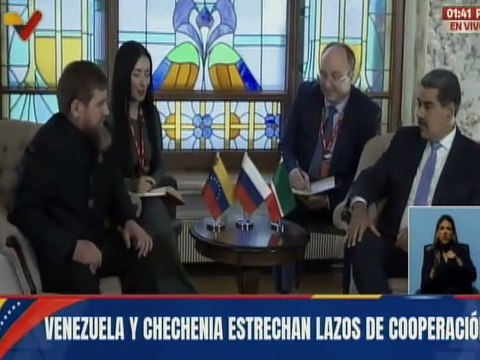 Presidente Nicolás Maduro se reúne con su homólogo Ramzán Kadírov estrechando lazos de hermandad