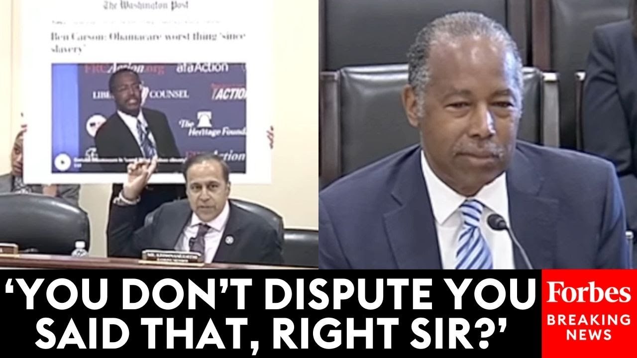 Raja Krishnamoorthi Asks Ben Carson About Statement Calling ObamaCare The Worst Thing Since Slavery