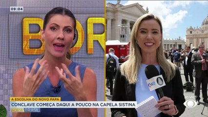 Brasileira lê oração universal na missa de abertura do conclave