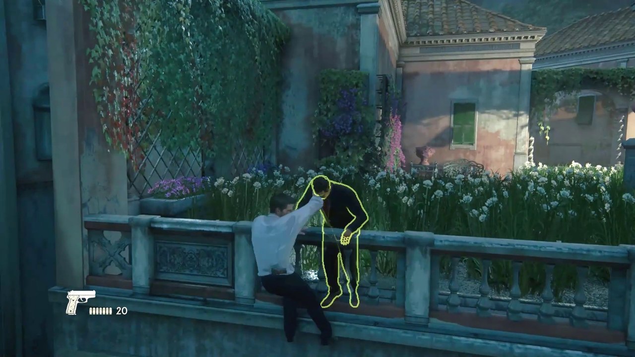 UnCharted 4 Stealth Hard Mode - Balcony Fight PC #gaming#pcgaming#gameplay#uncharted4