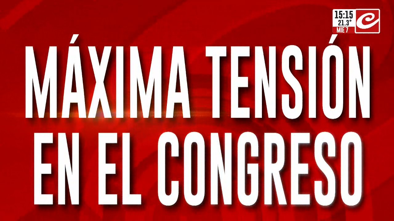 Máxima tensión en el Congreso: cientos de efectivo rodean el Congreso por los jubilados