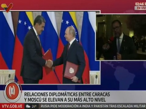 Canciller Yván Gil: Hemos llegado aquí gracias a el esfuerzo de los presidentes Putin y Chávez