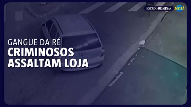 Gangue da marcha ré invade loja em BH e causa R$ 100 mil em prejuízo