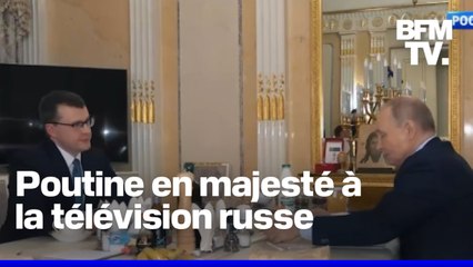 Vladimir Poutine en majesté à la télévision russe