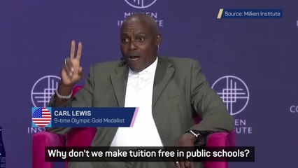 Carl Lewis calls for free tuition to support Olympic dreams in America