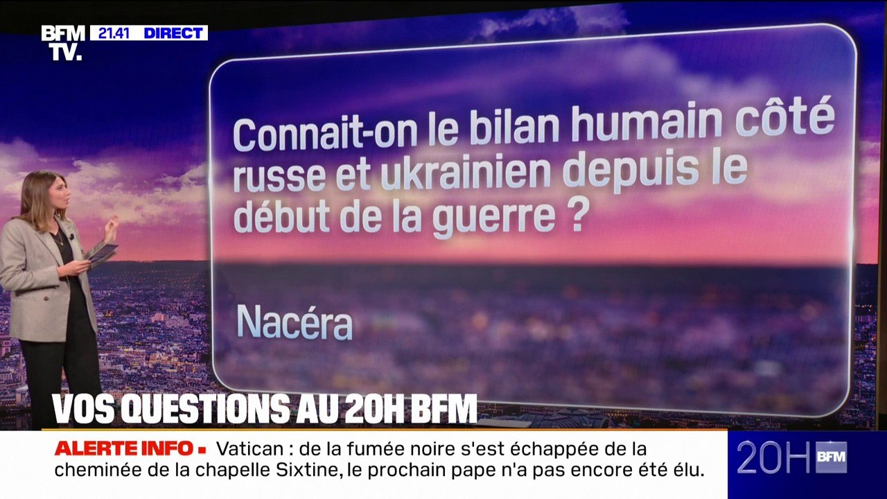 Connait-on le bilan humain côté russe et ukrainien depuis le début de la guerre? Vos questions au 20H BFM