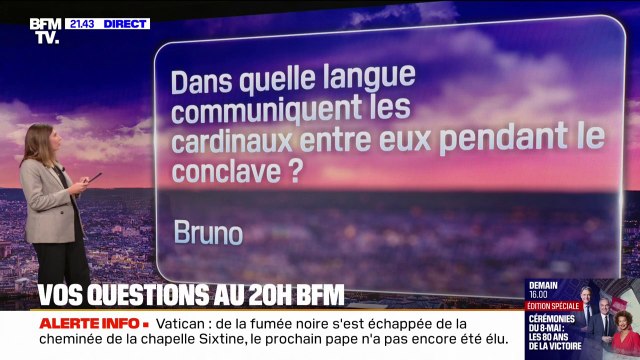 Conclave: langue parlée, risques d'influences extérieures... Vos questions au 20H BFM