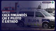 Caça finlandês cai em cidade no Ártico; piloto é ejetado