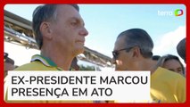 Bolsonaro participa de ato por anistia em Brasília dias após ter alta de hospital