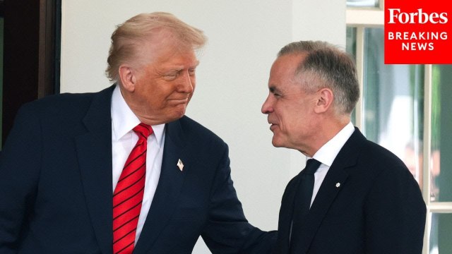 President Trump After Meeting With Canadian Prime Minister Mark Carney: 'I Don't See Any Tension'