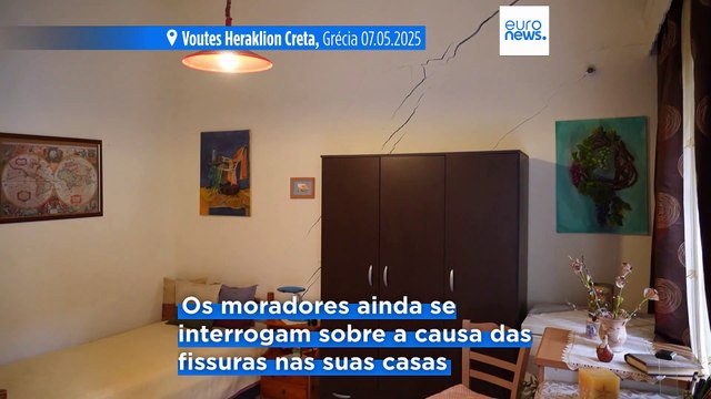 Reportagem na aldeia grega onde se abriram fissuras nas casas e nas estradas - e ninguém sabe porquê