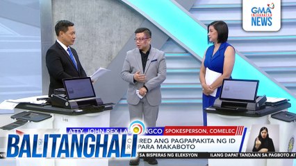 Panayam kay Atty. John Rex Laudiangco, Spokesperson, Comelec | Balitanghali