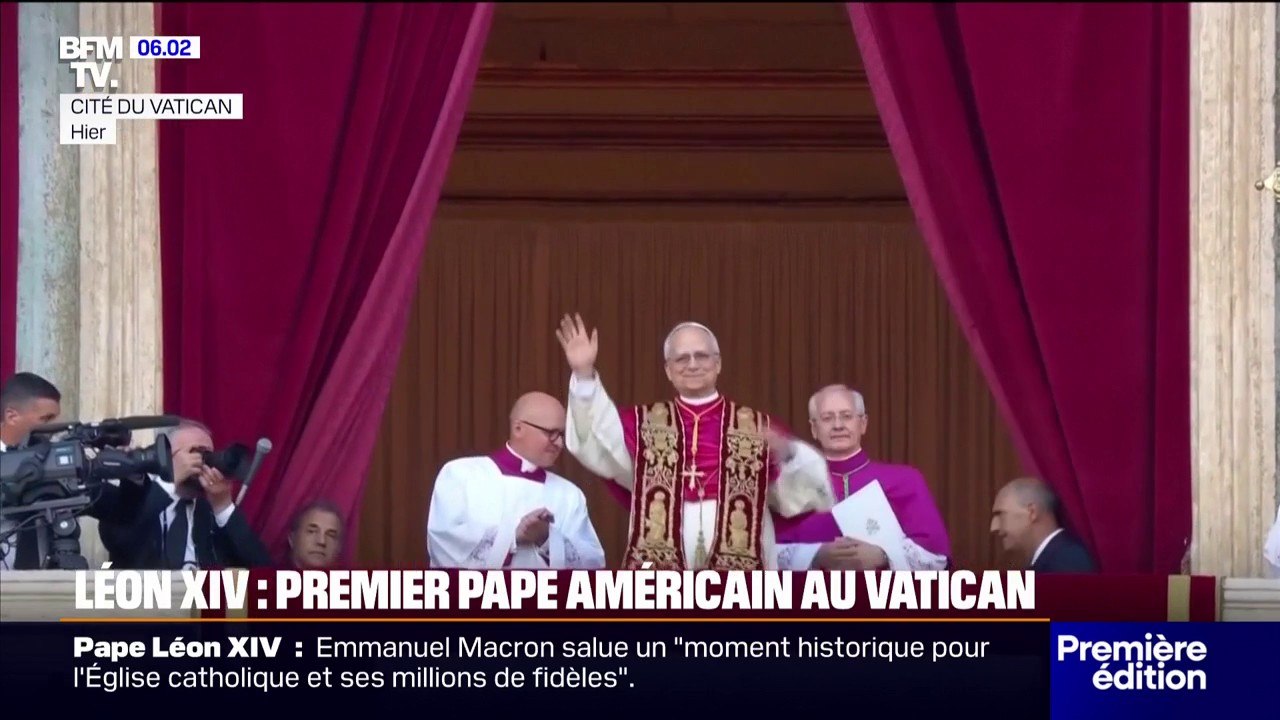 Le nouveau pape Léon XIV, premier pape américain au Vatican