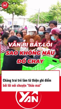 Chàng trai trẻ làm từ thiện ghi điểm bởi cách nói chuyện thảo mai