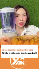 Cô gái làm series mukbang trái nhàu