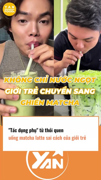 Tác dụng phụ từ việc uống matcha latte sai cách của giới trẻ