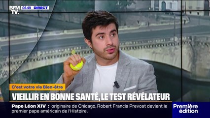 Vieillir en bonne santé, le test révélateur avec une simple balle de tennis