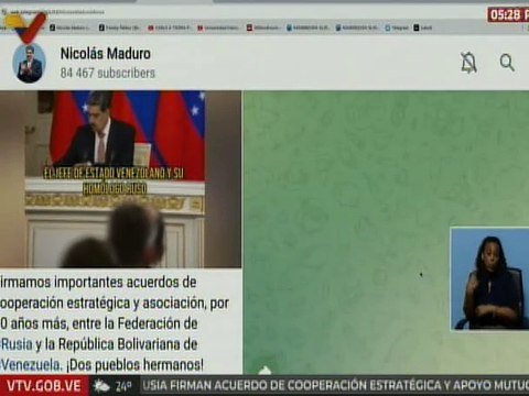 Jefe de Estado: Firmamos importantes acuerdos de cooperación estratégica entre Rusia y Venezuela