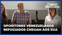 Opositores venezuelanos refugiados em embaixada argentina chegam aos EUA após resgate