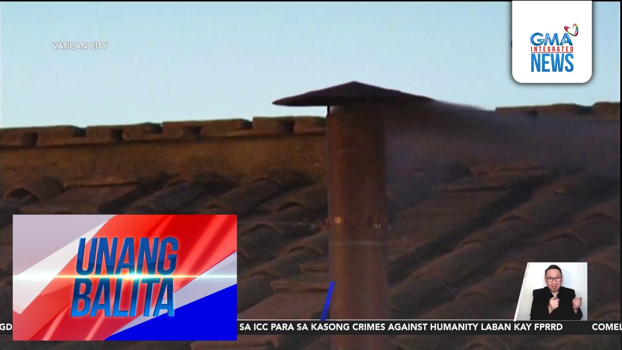 Itim na usok, lumabas mula sa chimney ng Sistine Chapel; wala pang bagong Santo Papa | Unang Balita