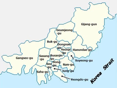 Map of Busan Metropolitan City. Peta Kota Metropolitan Busan. Busan Metropolitan City Map. Map of Busan City. Peta Kota Busan. Busan City Map. Map of City of Busan. City of Busan Map. 부산광역시 지도. 부산시 지도. 부산 지도. Carte de la ville de Busan. Carte de Busan