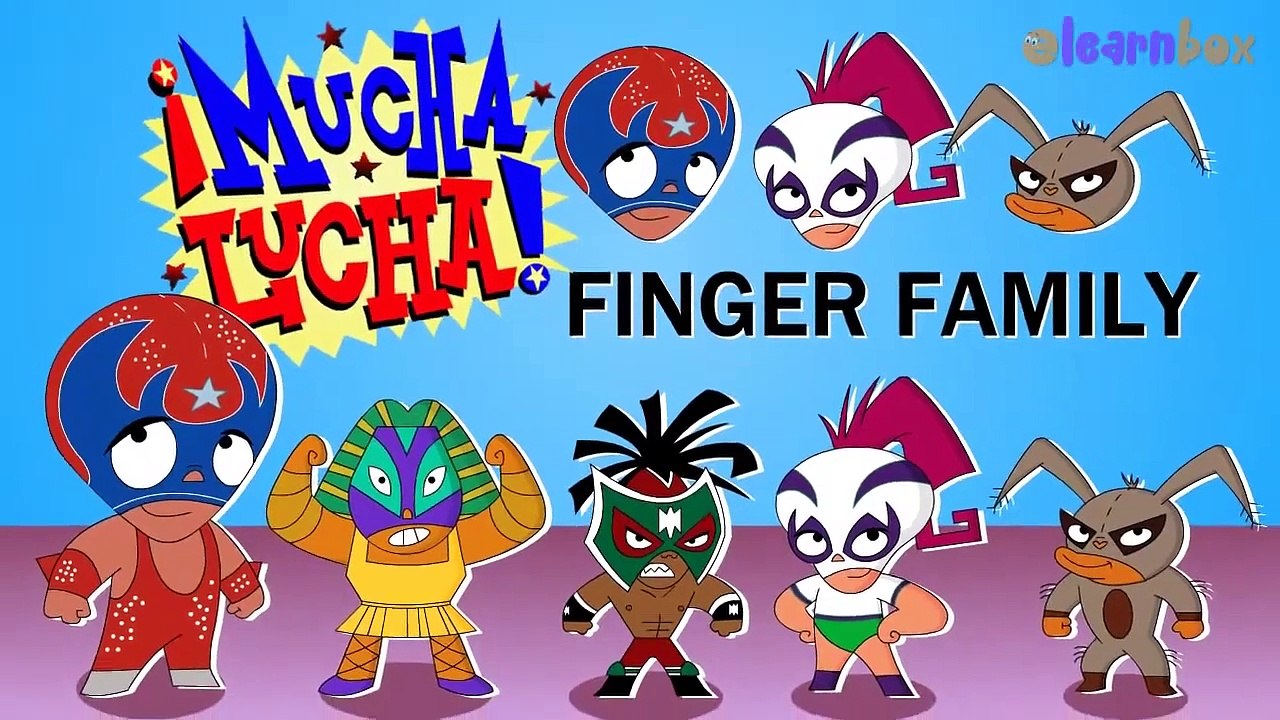 Finger Family Rhymes Mucha Lucha Cartoon ｜ Children Nursery Rhymes ｜ Daddy Finger Nursery